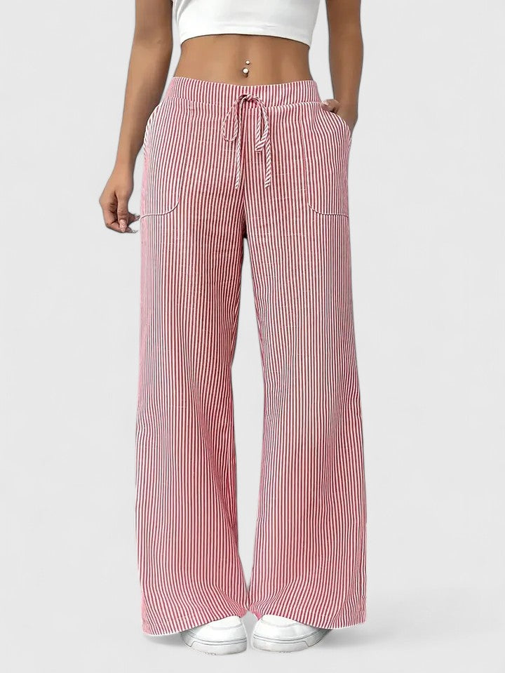 TATIENNE | Wide-leg pants with drawstring waist