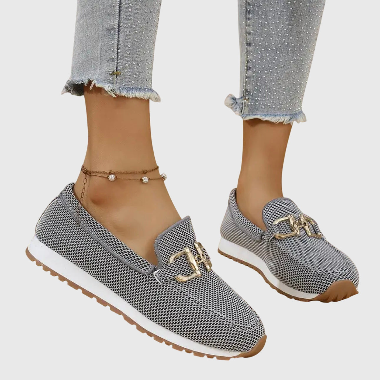 SUSIE | Loafers with smooth structured finish