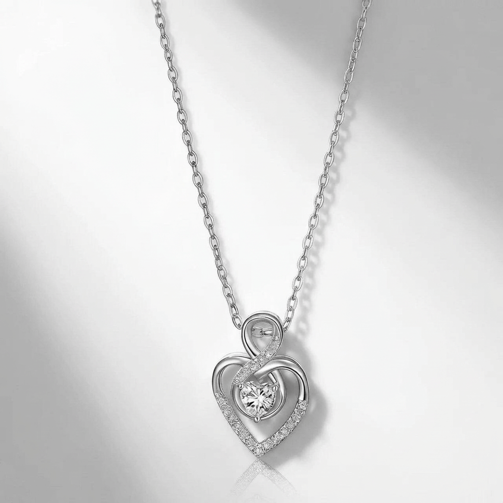 EDEN | Everyday zirconia heart pendant necklace