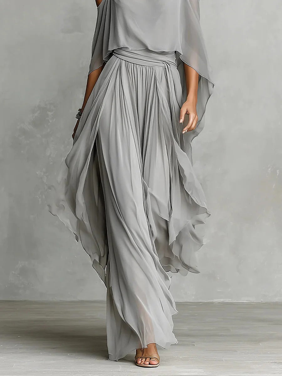 RENATA | Relaxed strappy top and wide-leg pants set