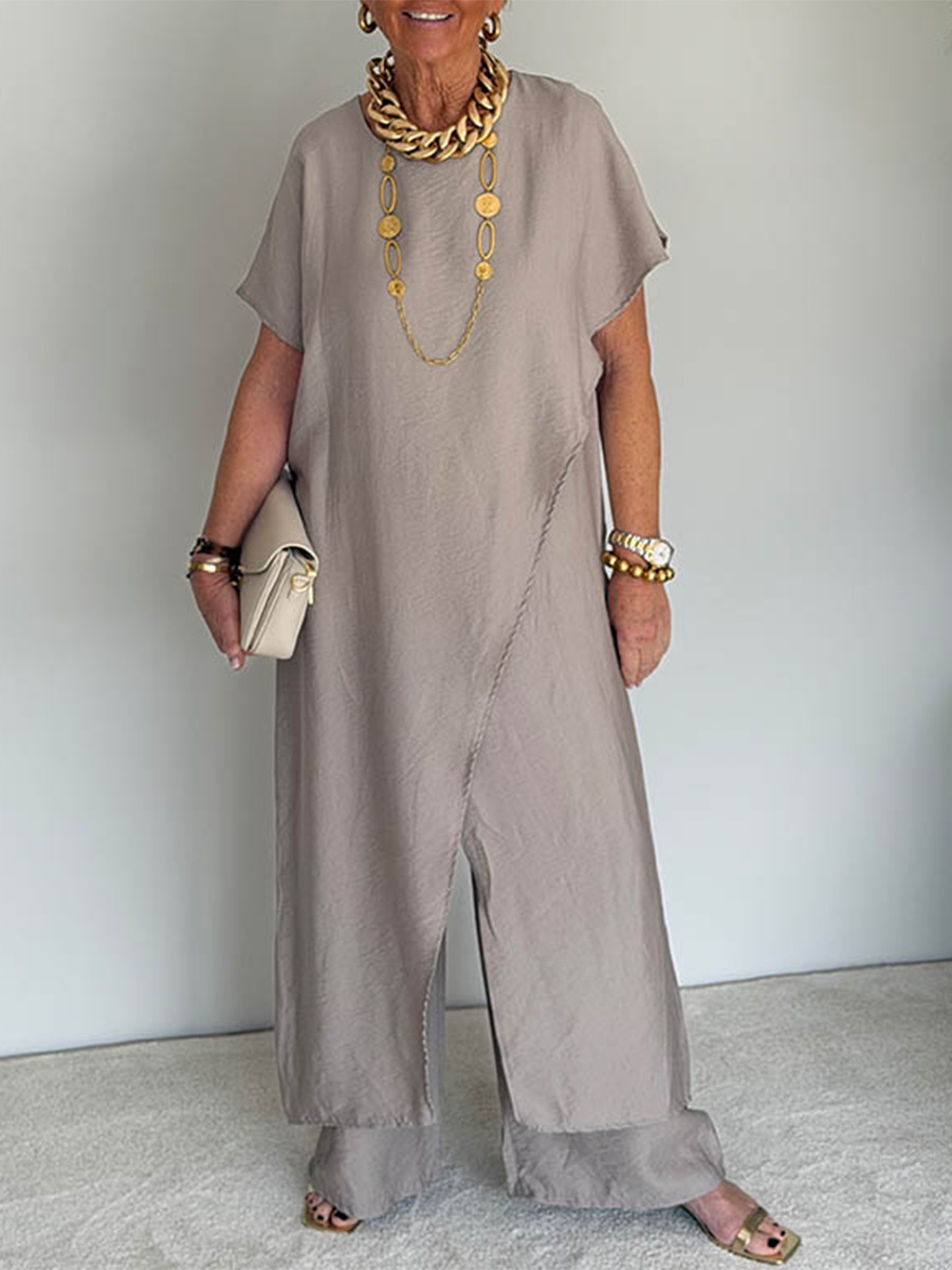 FRANKIE | Asymmetric two-piece set for weekend wear