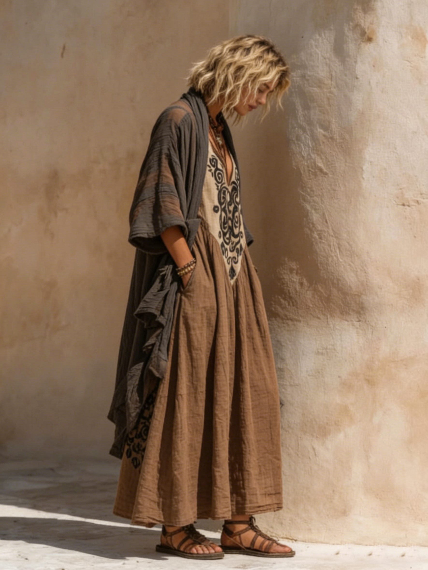 FRANKIE | Relaxed two-piece set with maxi dress