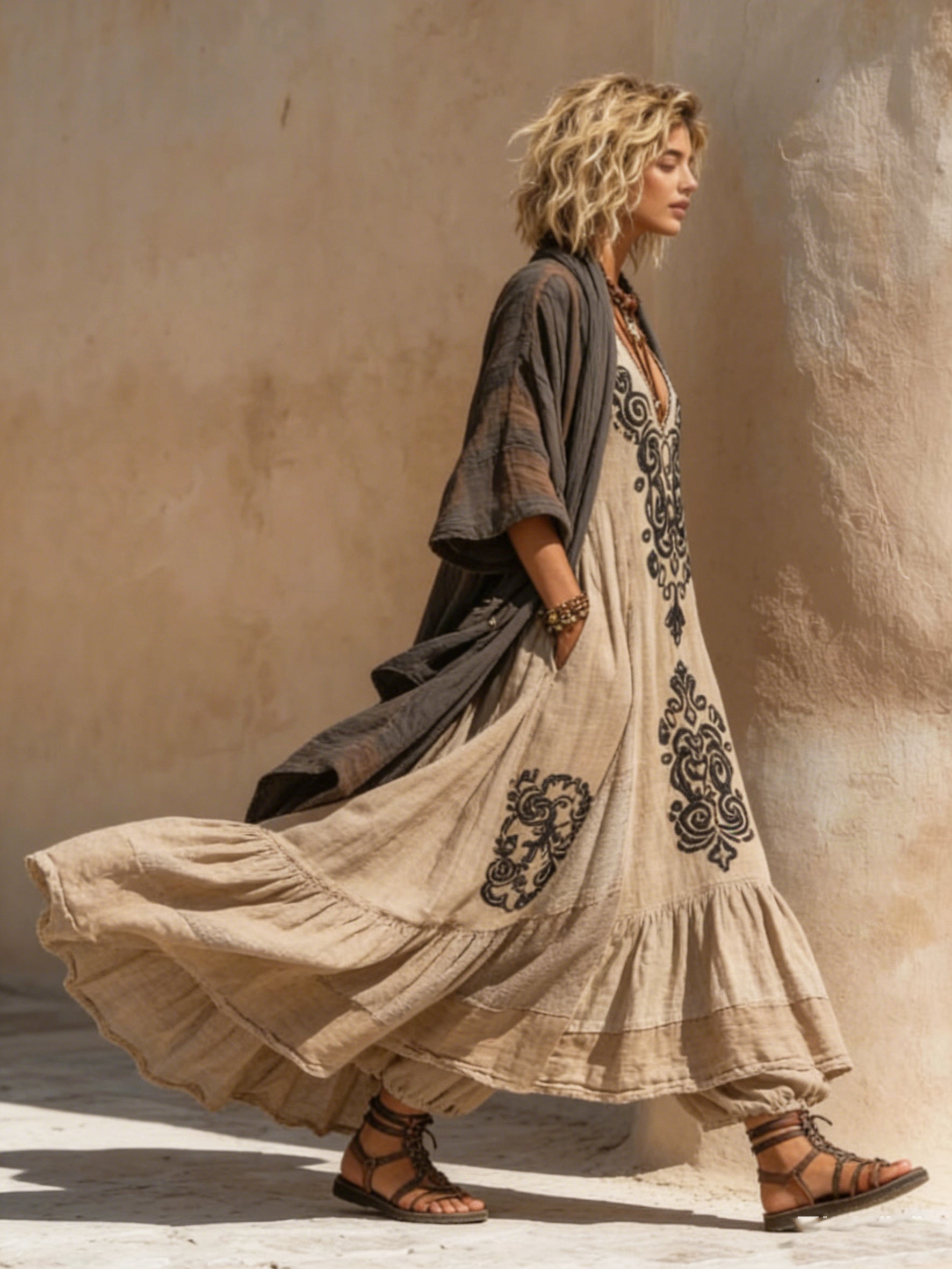 INDIE | Relaxed two-piece set with wide-leg pants