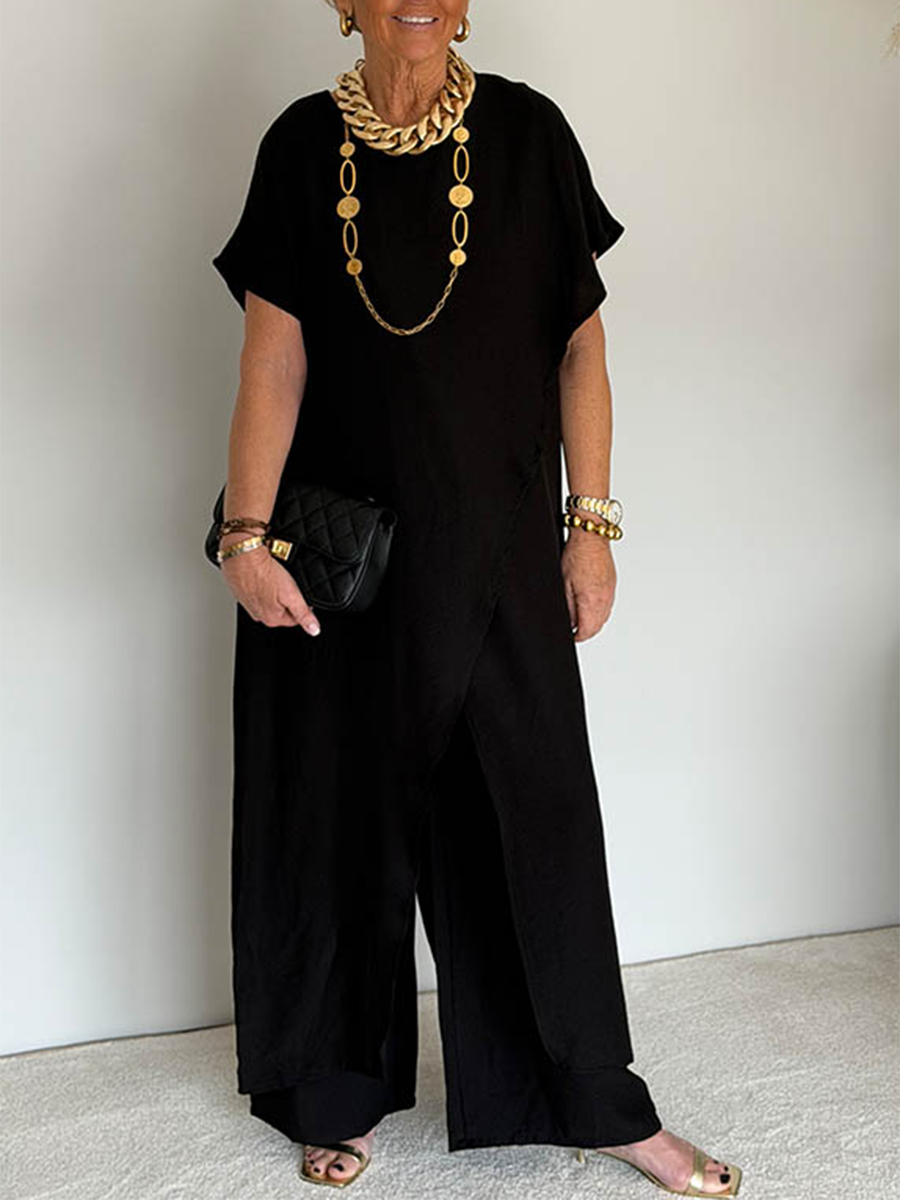 FRANKIE | Asymmetric two-piece set for weekend wear