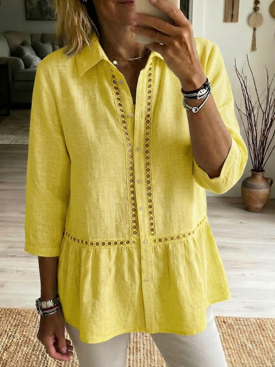 FRANKIE | Patchwork shirt for weekend and brunch