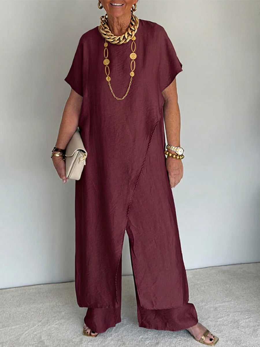 FRANKIE | Asymmetric two-piece set for weekend wear