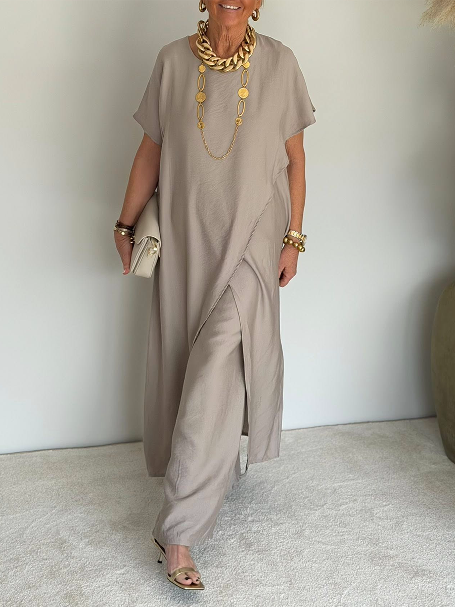FRANKIE | Asymmetric two-piece set for weekend wear