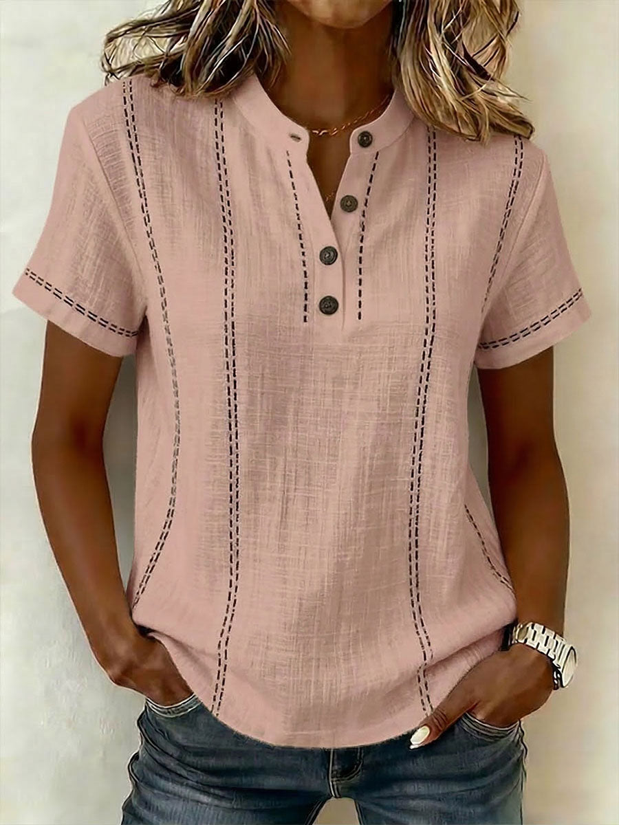 DAISY | V-neck top with relaxed fit