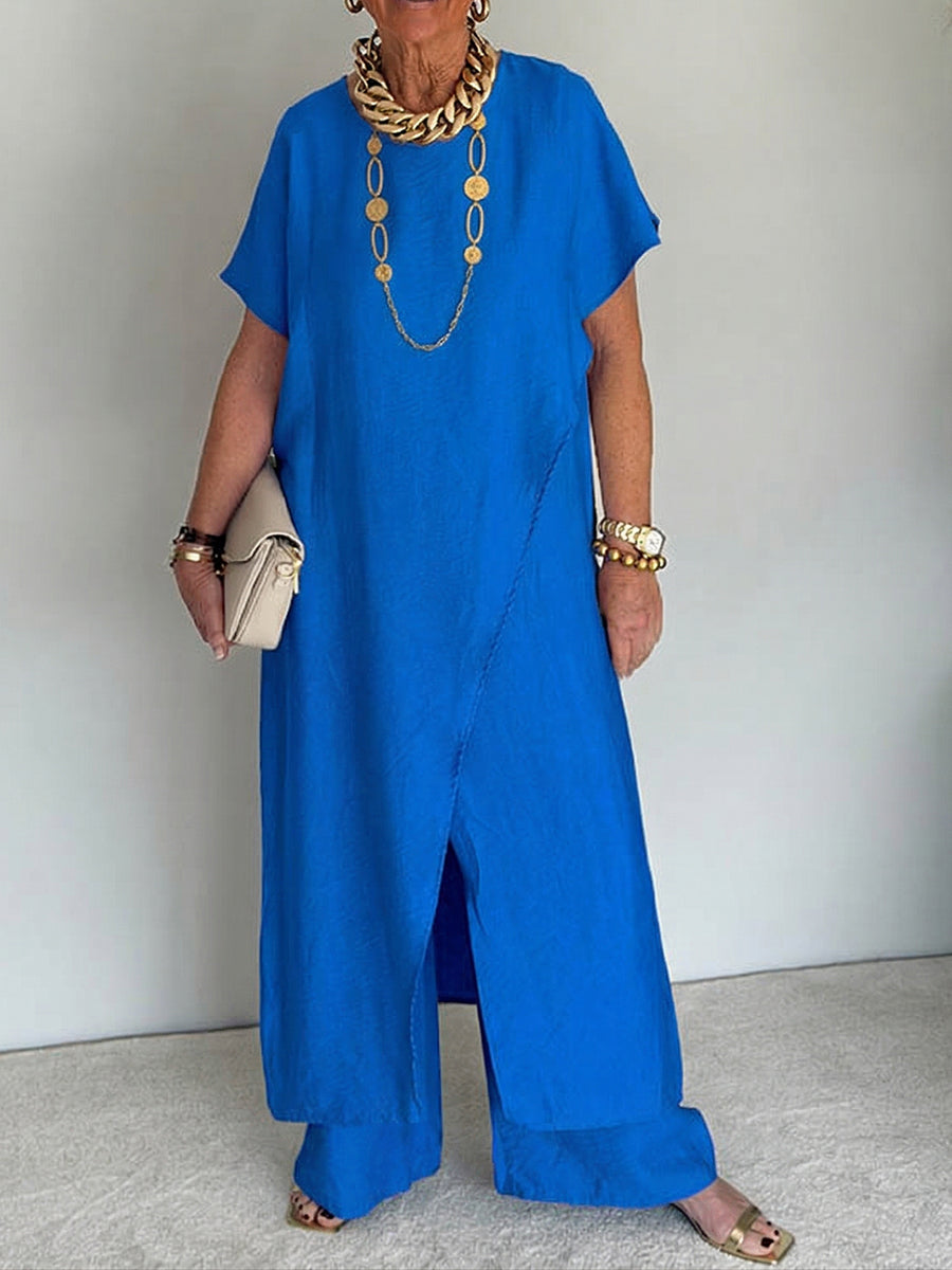 FRANKIE | Asymmetric two-piece set for weekend wear