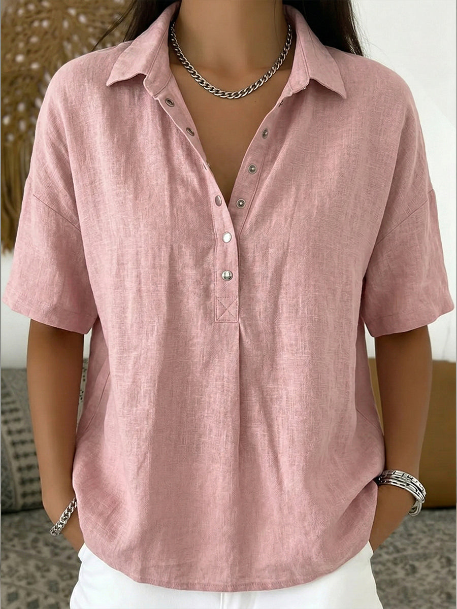 BILLIE | Relaxed polo shirt with short sleeves