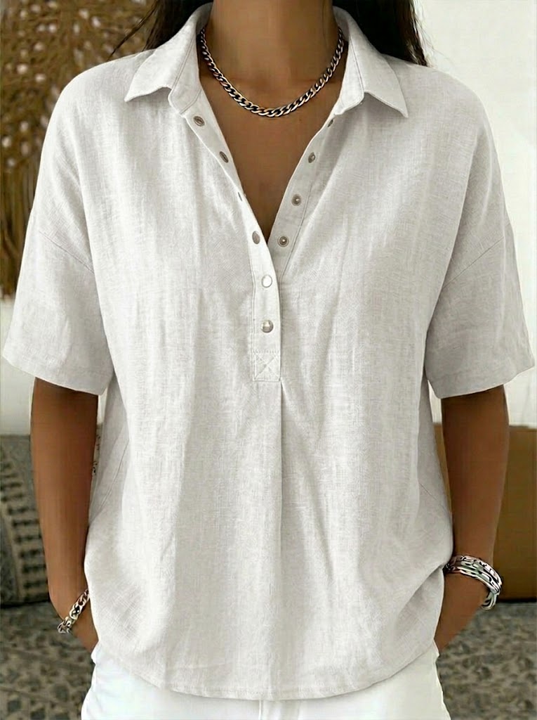 BILLIE | Relaxed polo shirt with short sleeves