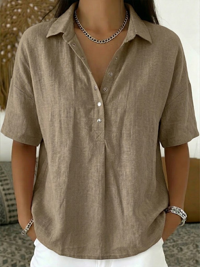 BILLIE | Relaxed polo shirt with short sleeves