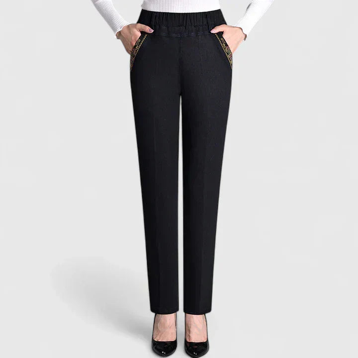 FLORALYSSA | Everyday pants with elastic waist