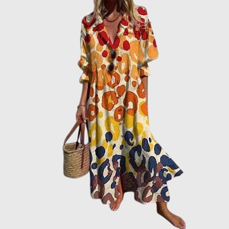 ZARIAH | Flowy bohemian dress with relaxed silhouette