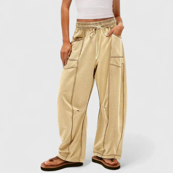 CAMRYNNNE | Relaxed wide-leg pants with easy fit