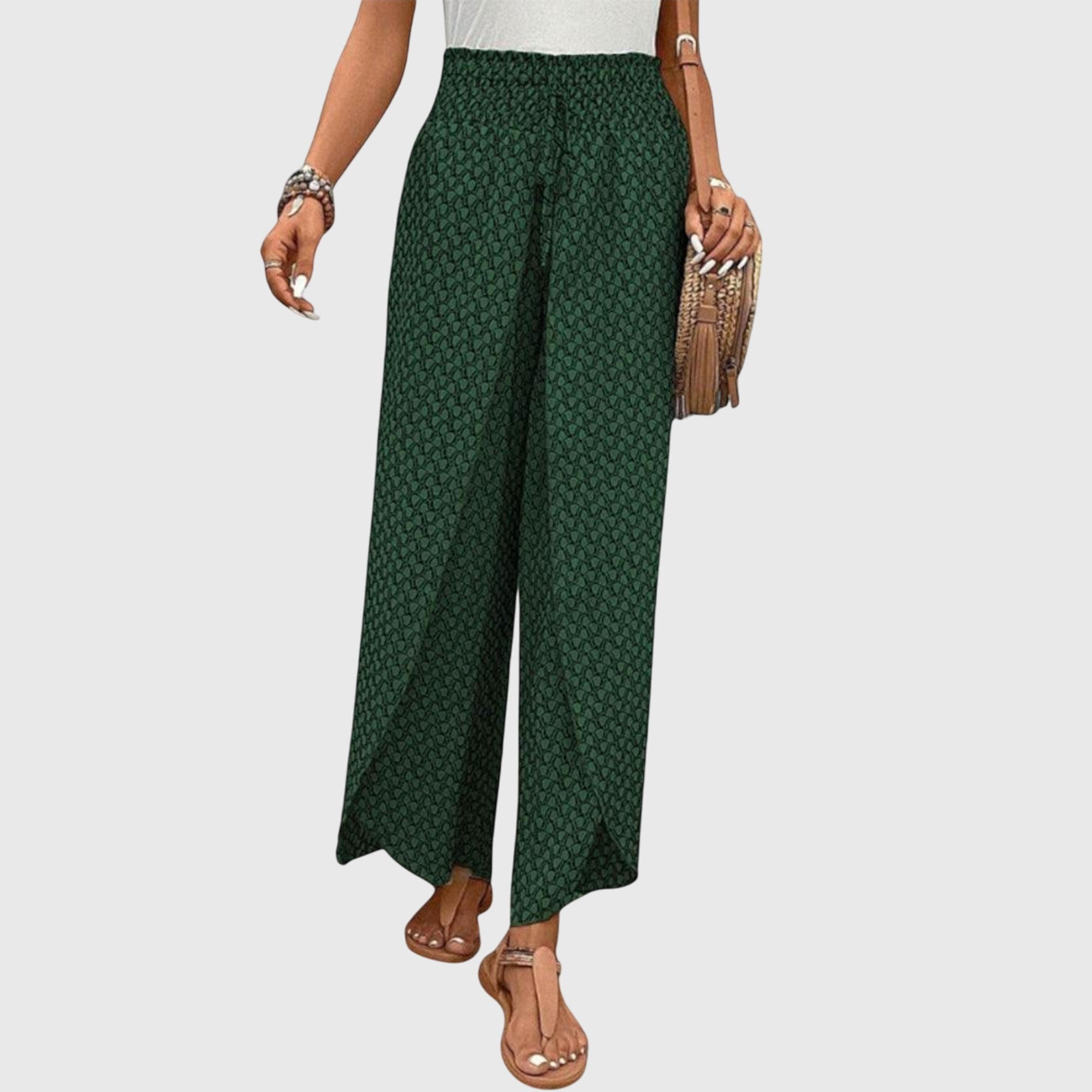 CHIARA | High-waist palazzo pants with wide leg