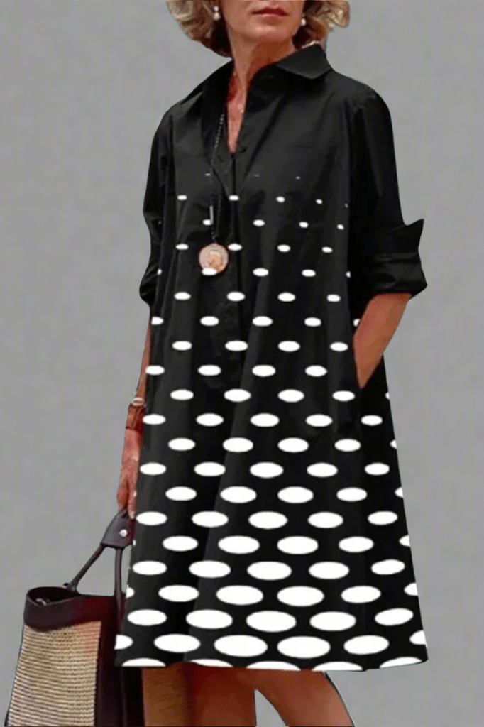 FAITH | Relaxed midi dress with flowing silhouette