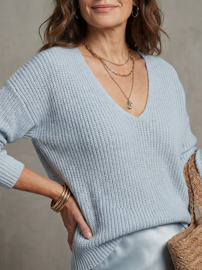 LUCIANA | Knit and satin skirt two-piece set