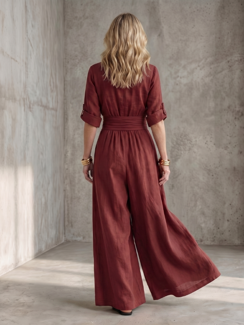 WANDA | Jumpsuit with wide-leg pants