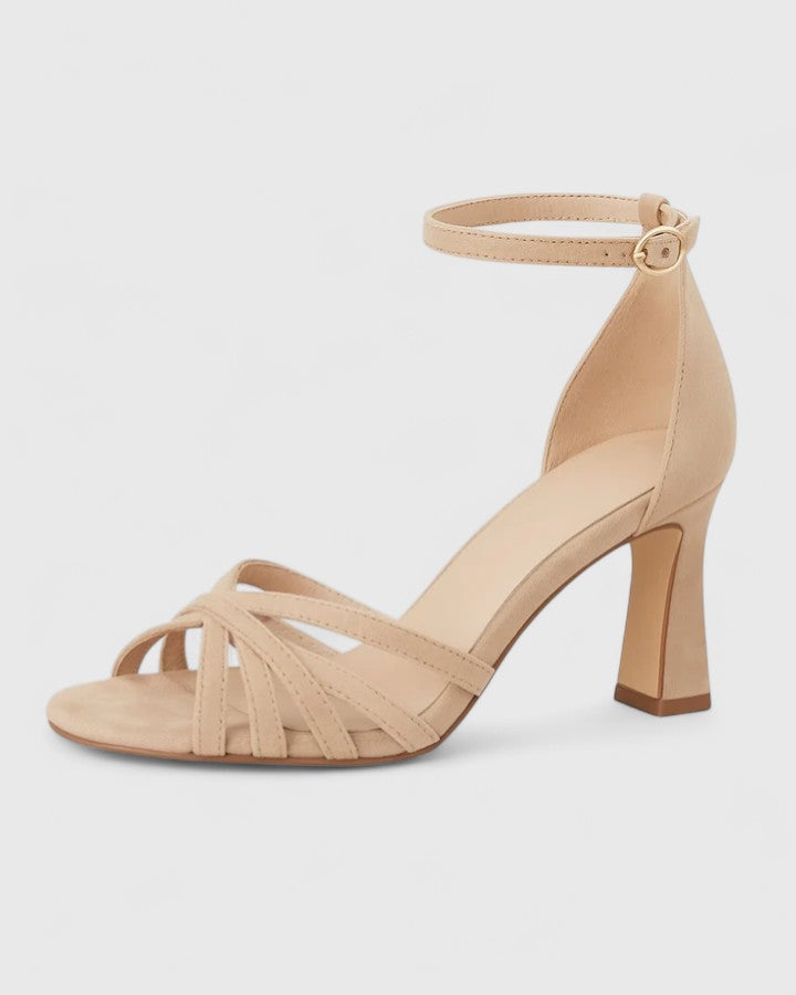 EDEN | Block heel sandals with ankle strap