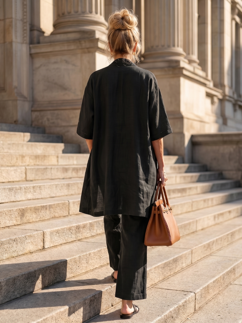 YAEL | Three-piece set with wide-leg pants