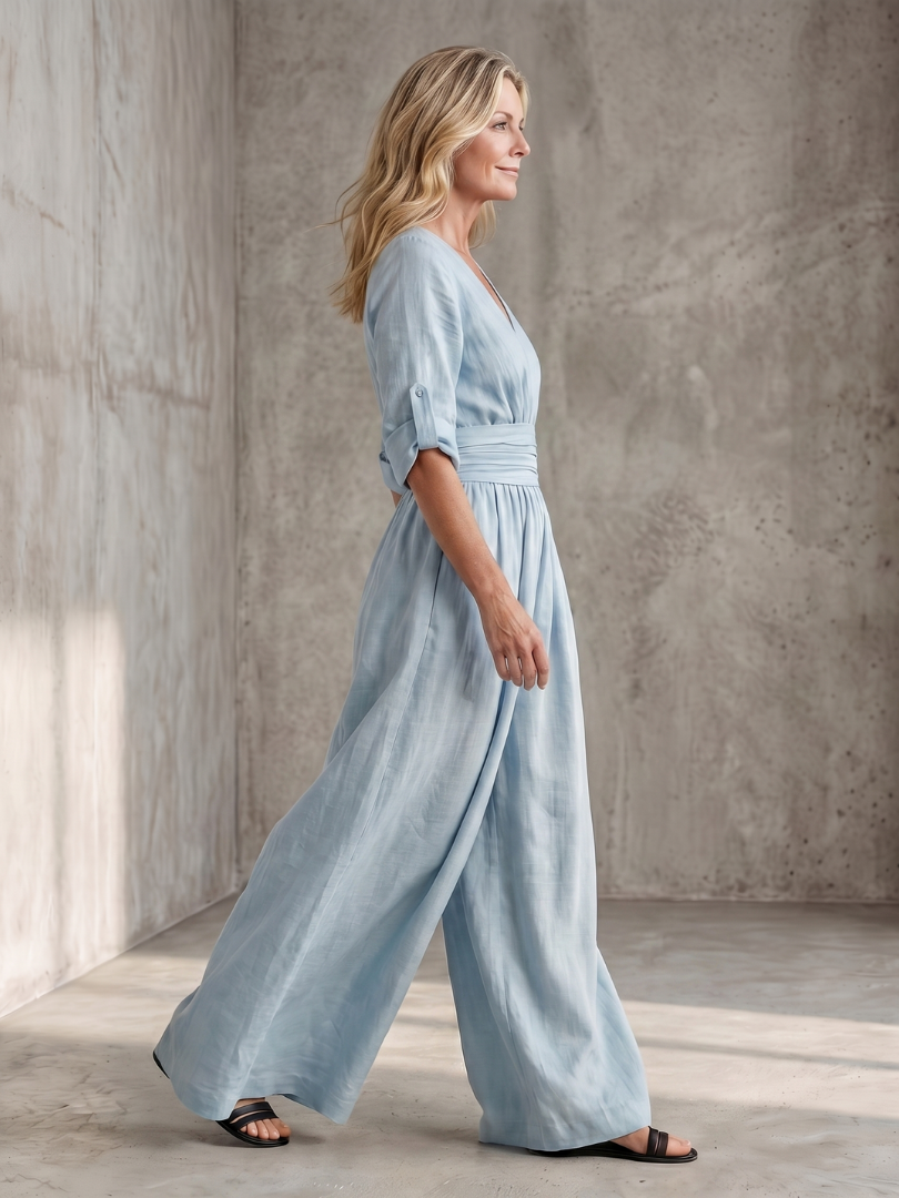 WANDA | Jumpsuit with wide-leg pants