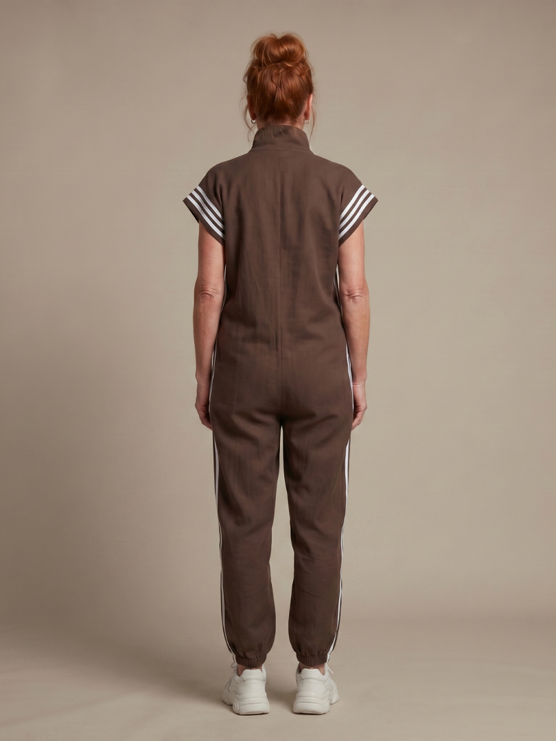 LARK | Jumpsuit with side stripe panels