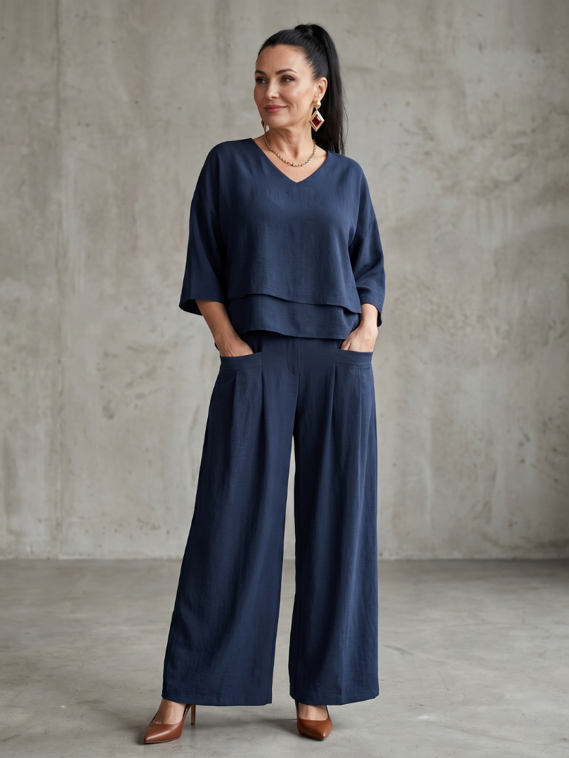 RIVER | Set with wide-leg pants
