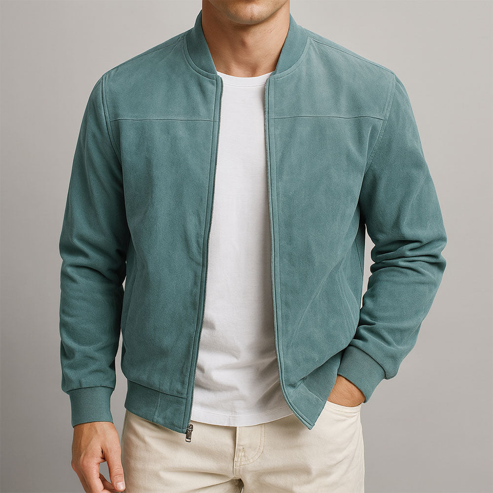 Logan – Suede Bomber Jacket – Urban Classic Design