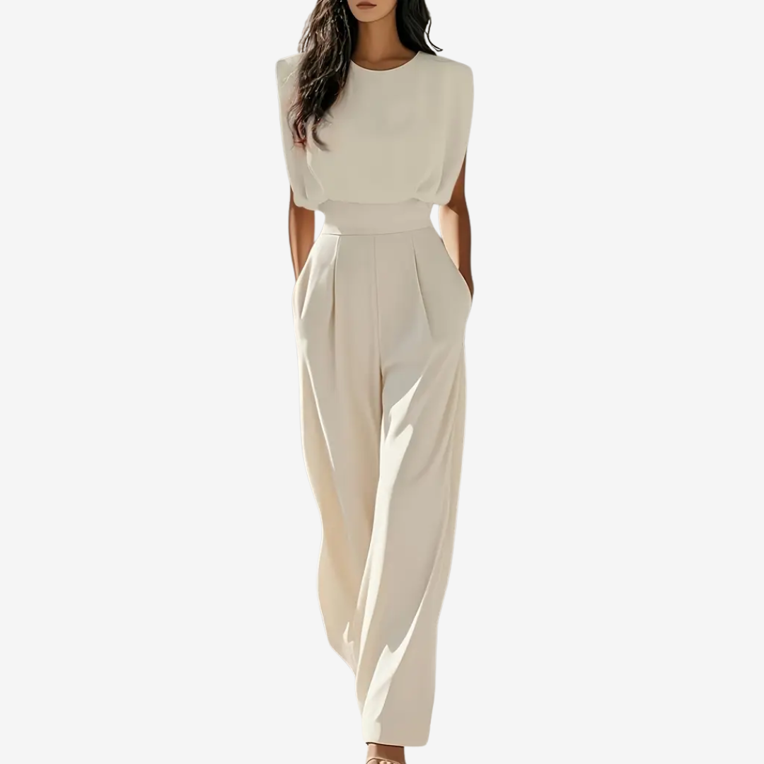 ARIIA | Sleeveless jumpsuit with defined waist