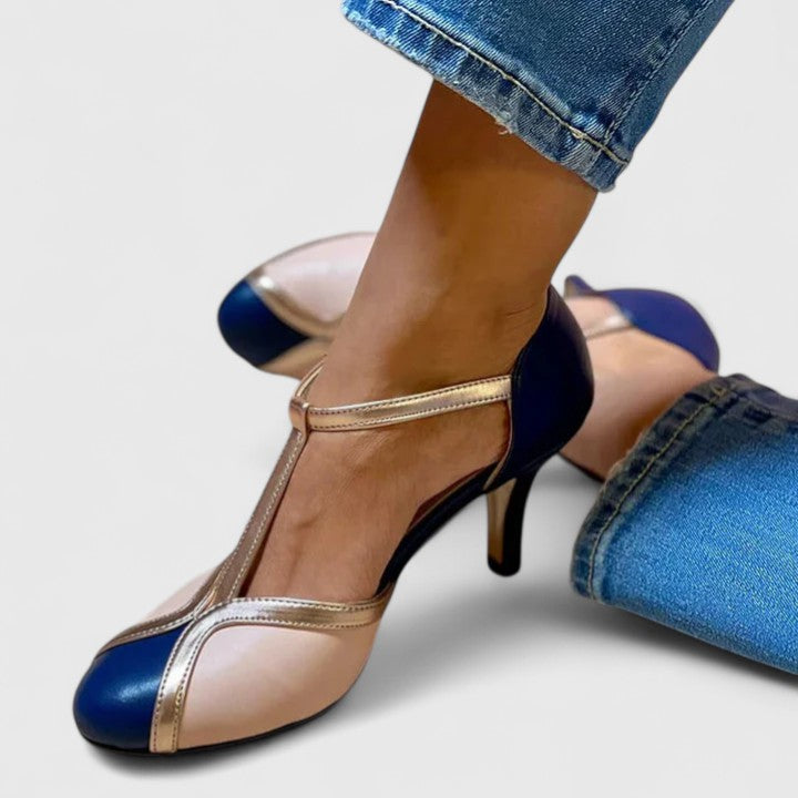 TAZARIAH | Refined T-strap heels with stable support