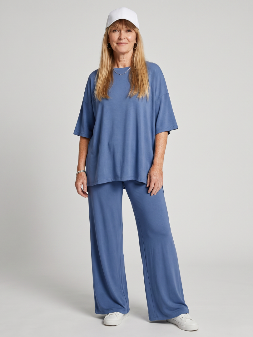 RAMSE | Set with wide-leg pants