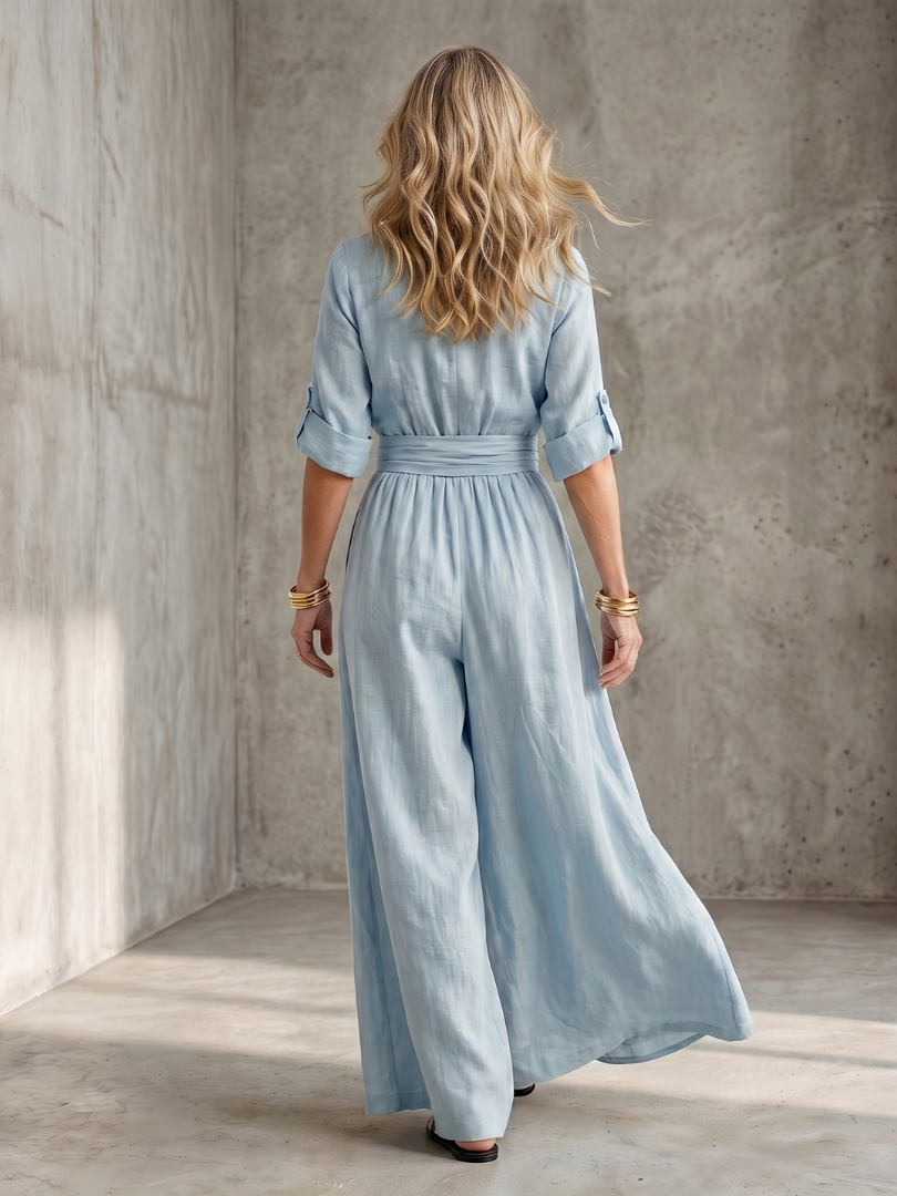 WANDA | Jumpsuit with wide-leg pants