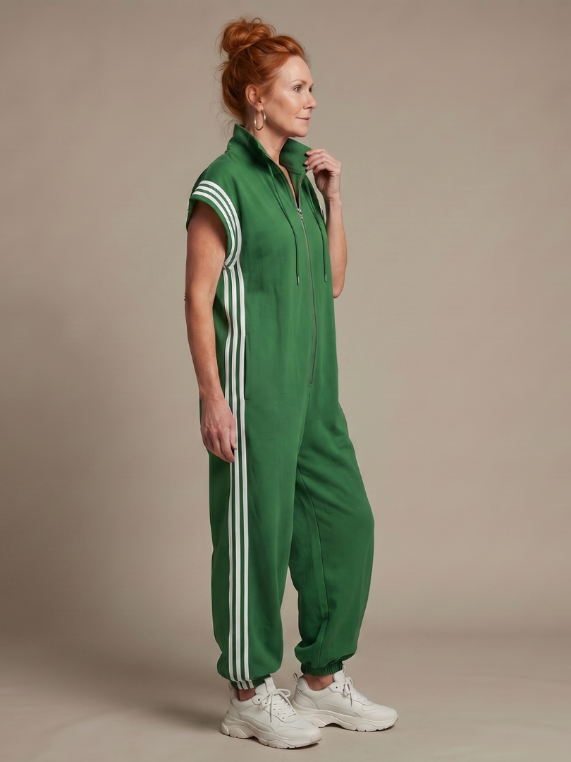 LARK | Jumpsuit with side stripe panels