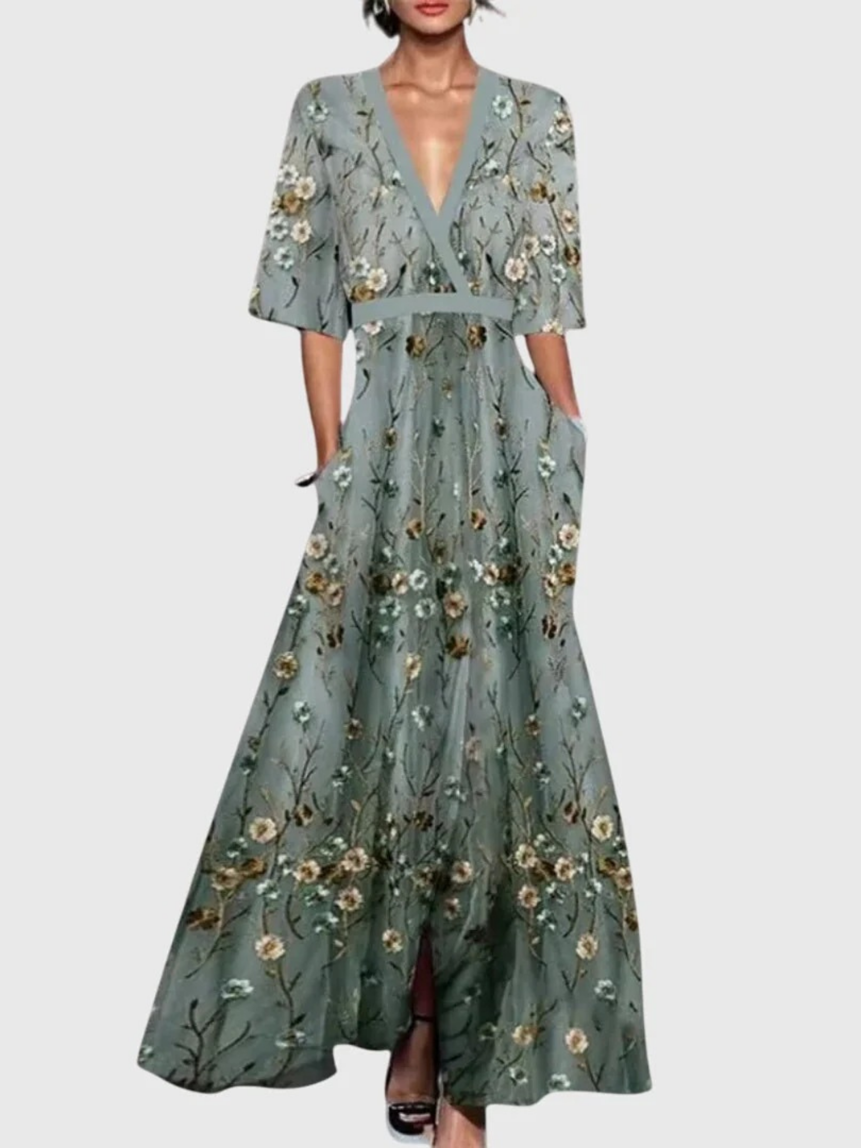 CHRISTELLE | Maxi dress with flowing silhouette