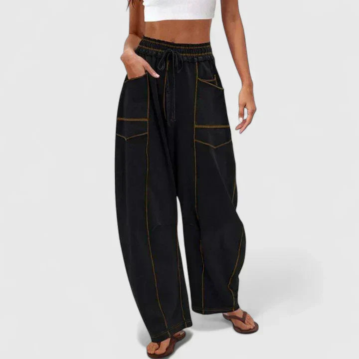 CAMRYNNNE | Relaxed wide-leg pants with easy fit