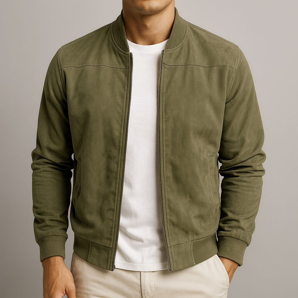 Logan – Suede Bomber Jacket – Urban Classic Design