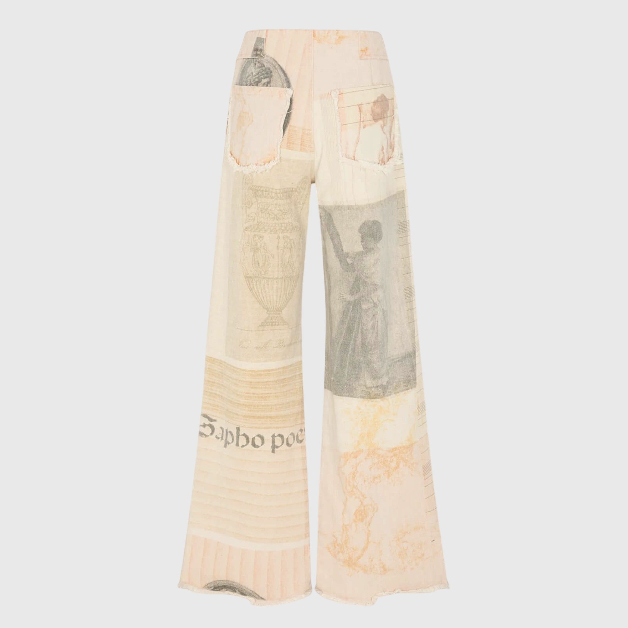 ALMA | Wide-leg pants with raw-cut hem