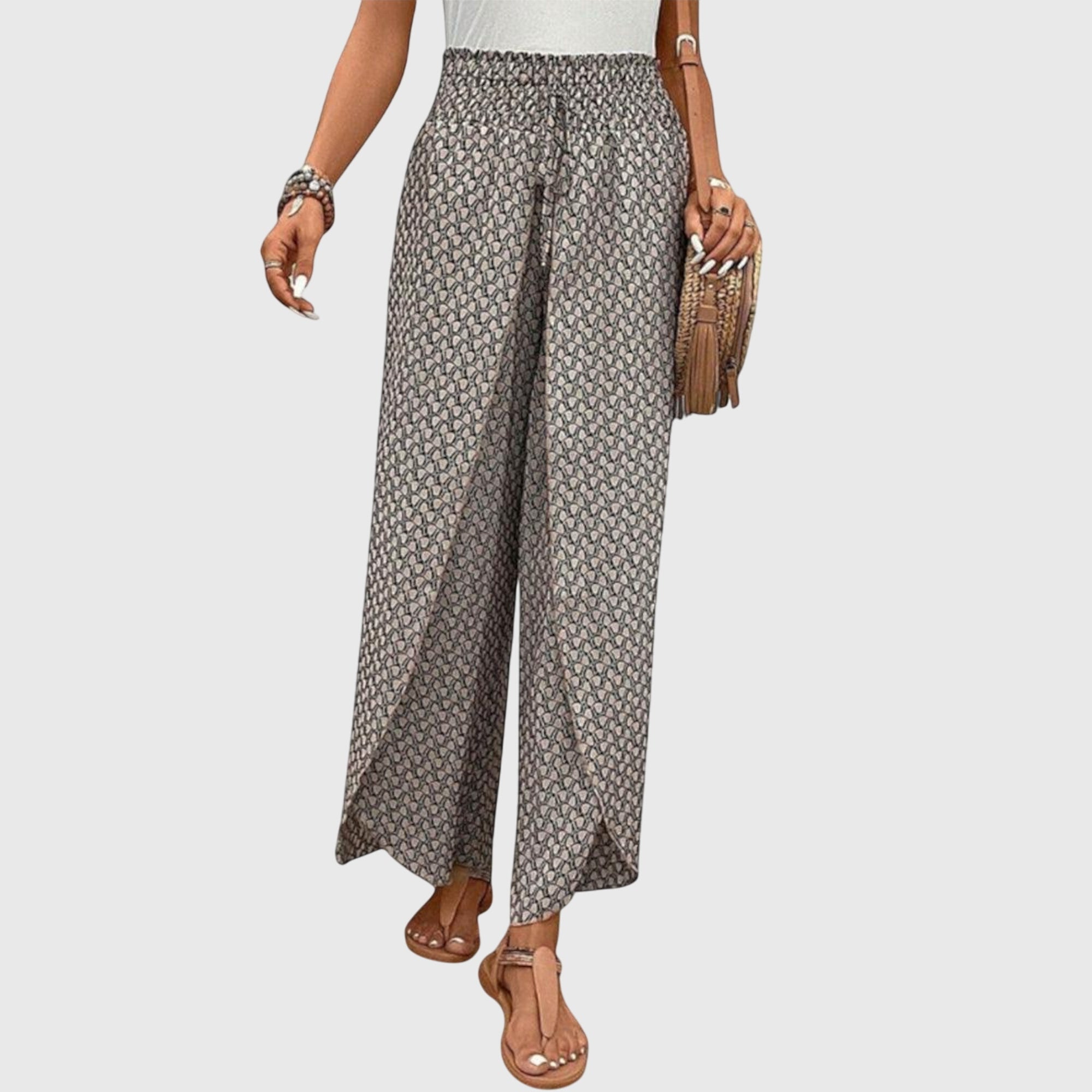 CHIARA | High-waist palazzo pants with wide leg