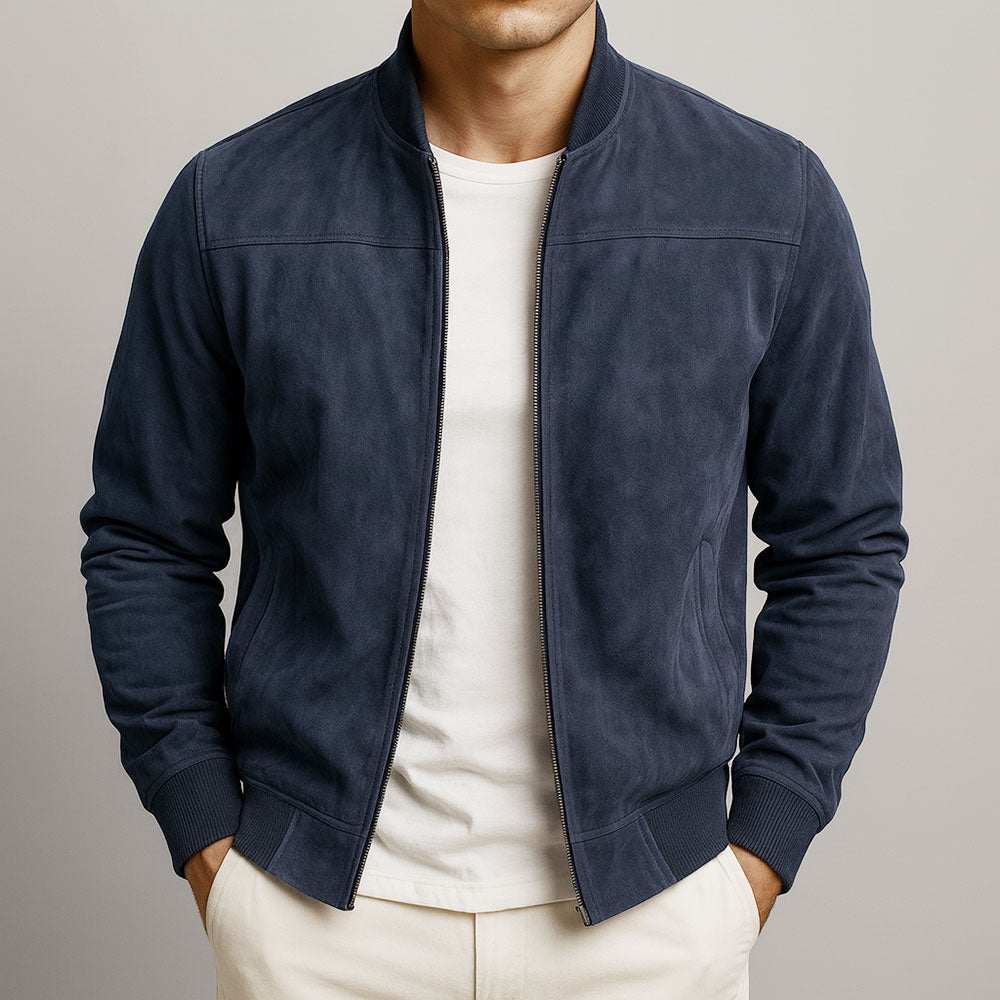 Logan – Suede Bomber Jacket – Urban Classic Design