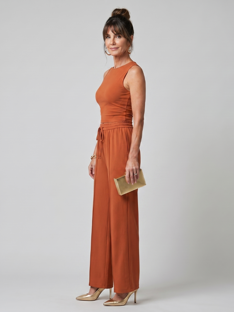 VALENCIA | Set with wide-leg pants