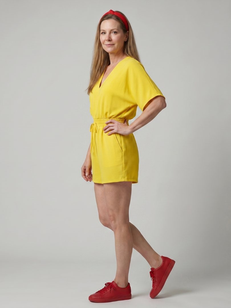 CLIONA | Romper with cold shoulder detail