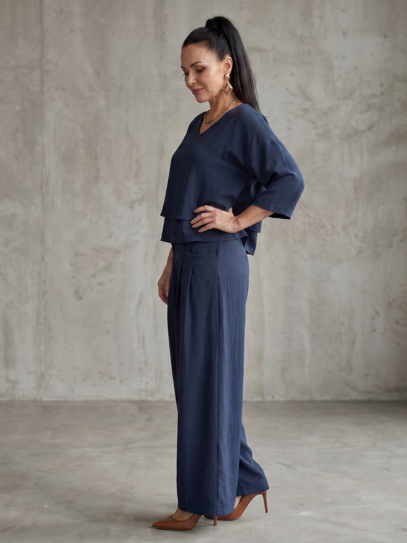 RIVER | Set with wide-leg pants