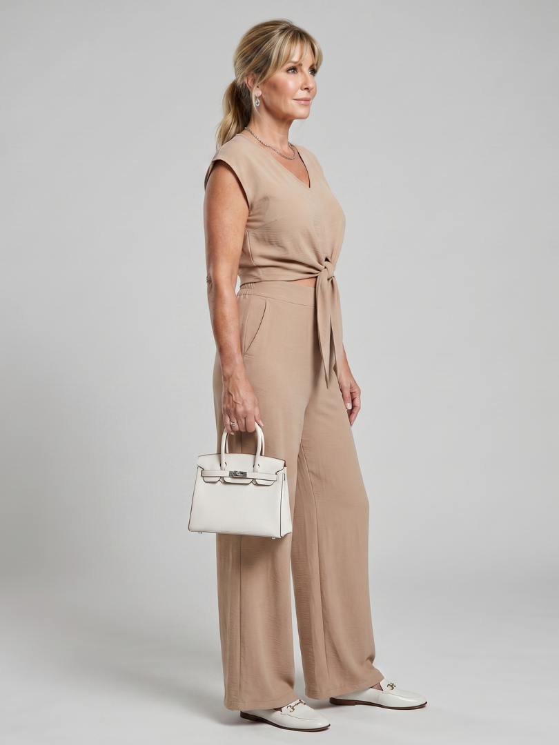 LEONORA | Set with wide-leg pants