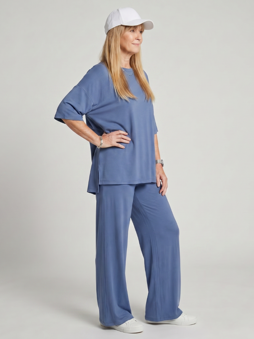 RAMSE | Set with wide-leg pants