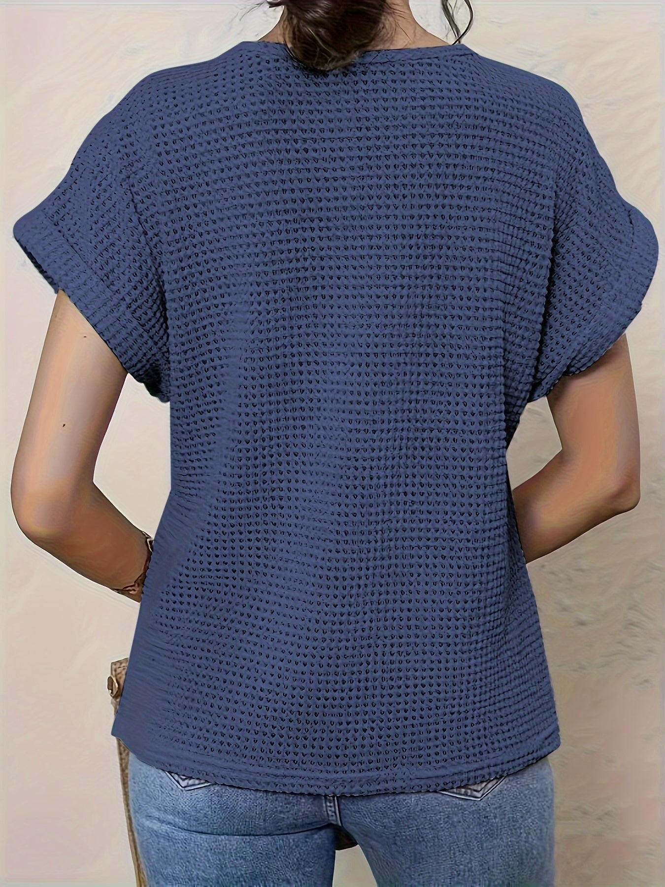 VIOLET | Knitted top with textured neckline detail
