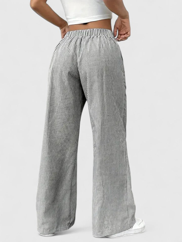 TATIENNE | Wide-leg pants with drawstring waist