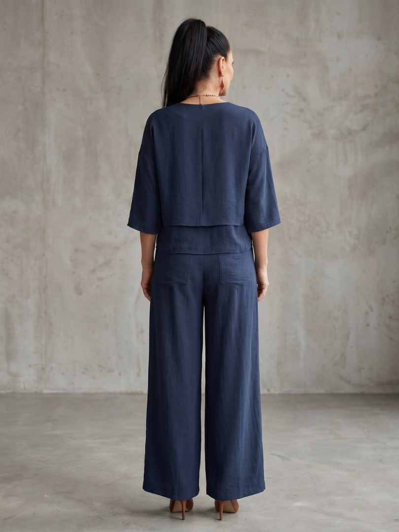 RIVER | Set with wide-leg pants