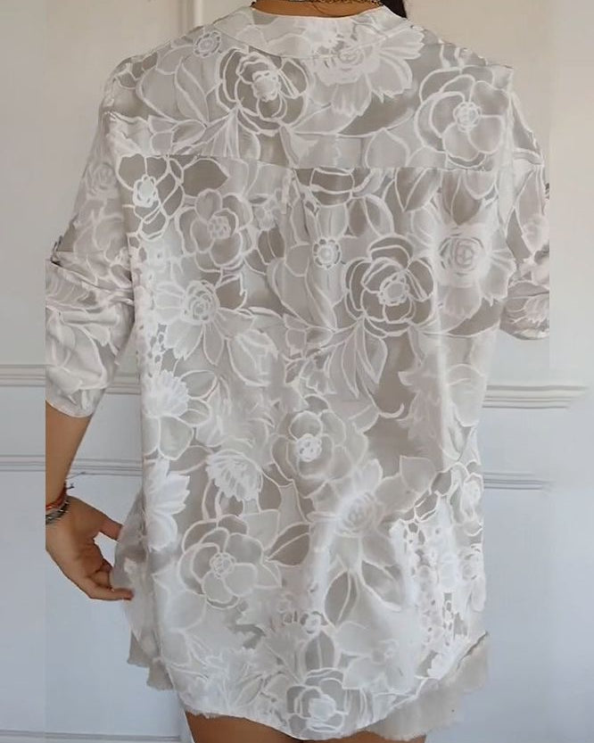 CAMILA | Relaxed blouse with chest pocket