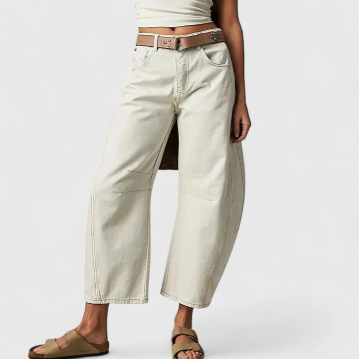 RAIN | Wide-leg pants with relaxed fit